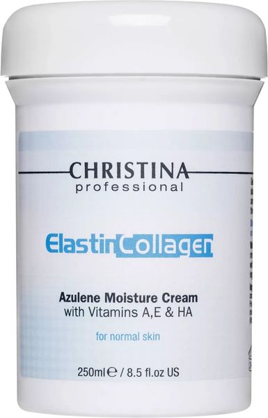 Christina Elastin Collagen Azulene Moisture Cream Зволожуючий азуленовий крем для нормальної шкіри CHR103 фото