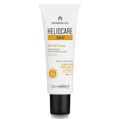 Сонцезахисний гель для жирної та комбінованої шкіри обличчя, Cantabria Labs Heliocare 360º Gel Oil-Free Dry Touch SPF50 2588 фото