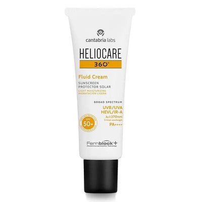 Сонцезахисний крем-флюїд для всіх типів шкіри, Cantabria Labs Heliocare 360º Fluid Cream SPF50+ 2587 фото