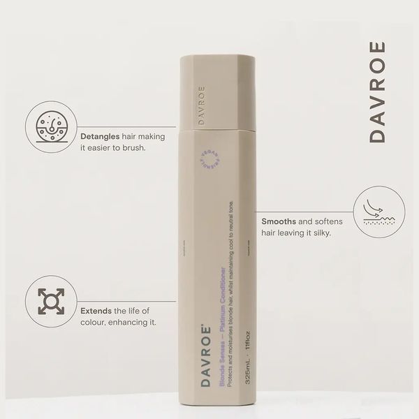 Тонуючий кондиціонер для світлого волосся Davroe Blonde Senses Toning Conditioner, 325 мл 3543 фото