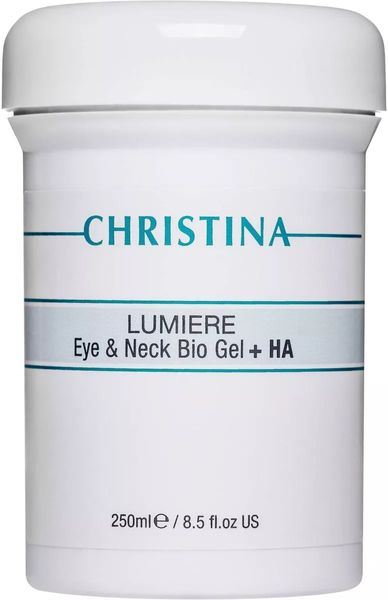 Гель Луміре для догляду за шкірою навколо очей та шиї Christina Eye & Neck Bio Gel + HA - Lumiere, 250 ml SS5132 фото