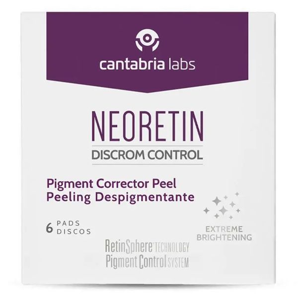 Освітлюючий пілінг у дисках для обличчя, Cantabria Labs Neoretin Discrom Control Pigment Peel Pads 2732 фото