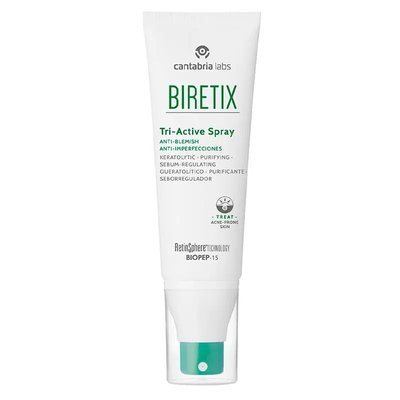 Спрей «Три-актив» для шкіри обличчя з акне, Cantabria Labs Biretix Tri-Active Spray Anti-Blemish 2723 фото