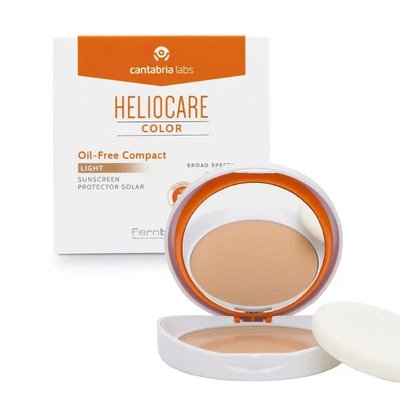 Компактна крем-пудра для жирної та комбінованої шкіри обличчя, Cantabria Labs Heliocare Color Compact Oil-Free SPF50 2576 фото