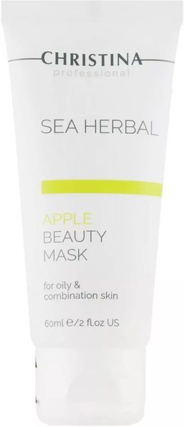 Christina Sea Herbal Beauty Mask Green Apple Яблучна маска для жирної та комбінованої шкіри CHR057 фото