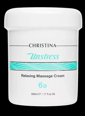 Christina Unstress Relaxing Massage Cream - Розслабляючий масажний крем (крок 6a), 500 мл CHR775 фото