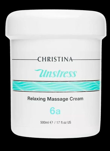 Christina Unstress Relaxing Massage Cream - Розслабляючий масажний крем (крок 6a), 500 мл CHR775 фото