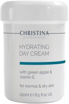 Christina Hydrating Day Cream Green Apple + Vitamin E Зволожуючий крем для нормальної та сухої шкіри, 250 мл CHR113 фото