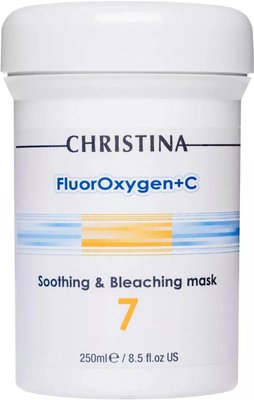 Chrisrina FluorOxygen + C Soothing and Bleaching Флюроксіджен заспокійлива і осветляющая маска, 250мл SS105364 фото