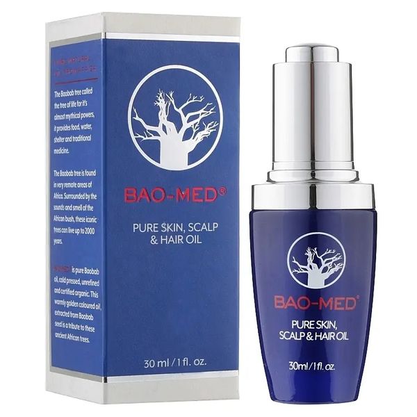 Олія для тіла, волосся та шкіри голови Mediceuticals Bao-Med Pure Skin, Scalp & Hair Oil 30 мл 4092 фото
